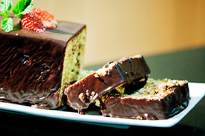 Fruit Cake with Chocolate topping