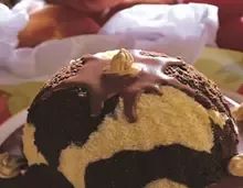 eggless marble cake