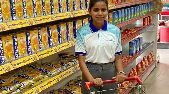 Woman at the supermarket